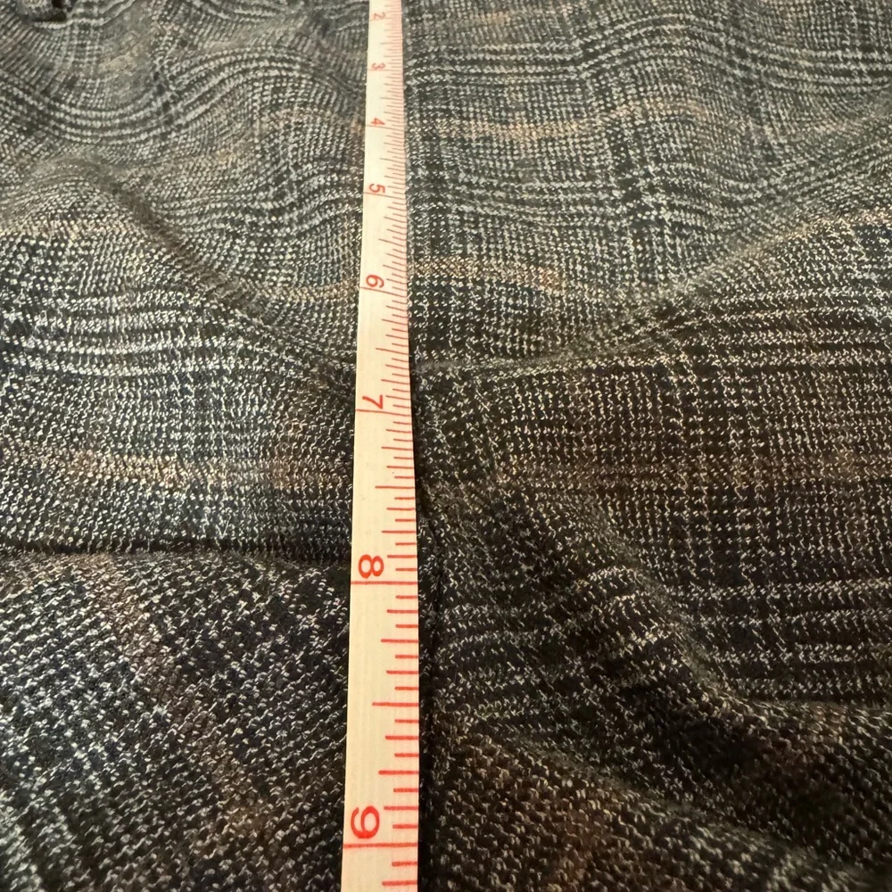 Zara Woman Checkered Charcoal Pants